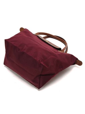 LC043*LONGCHAMP LE PLIAGE TOTE 1621089 SMALL/SHORT HANDLE (BORDEAUX)
